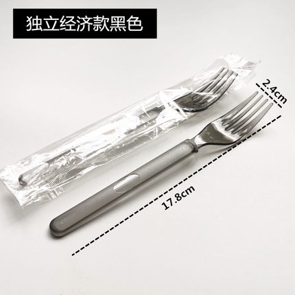 一次性叉子独立包装水果叉高档意面外卖餐叉加厚牛排商用加厚
