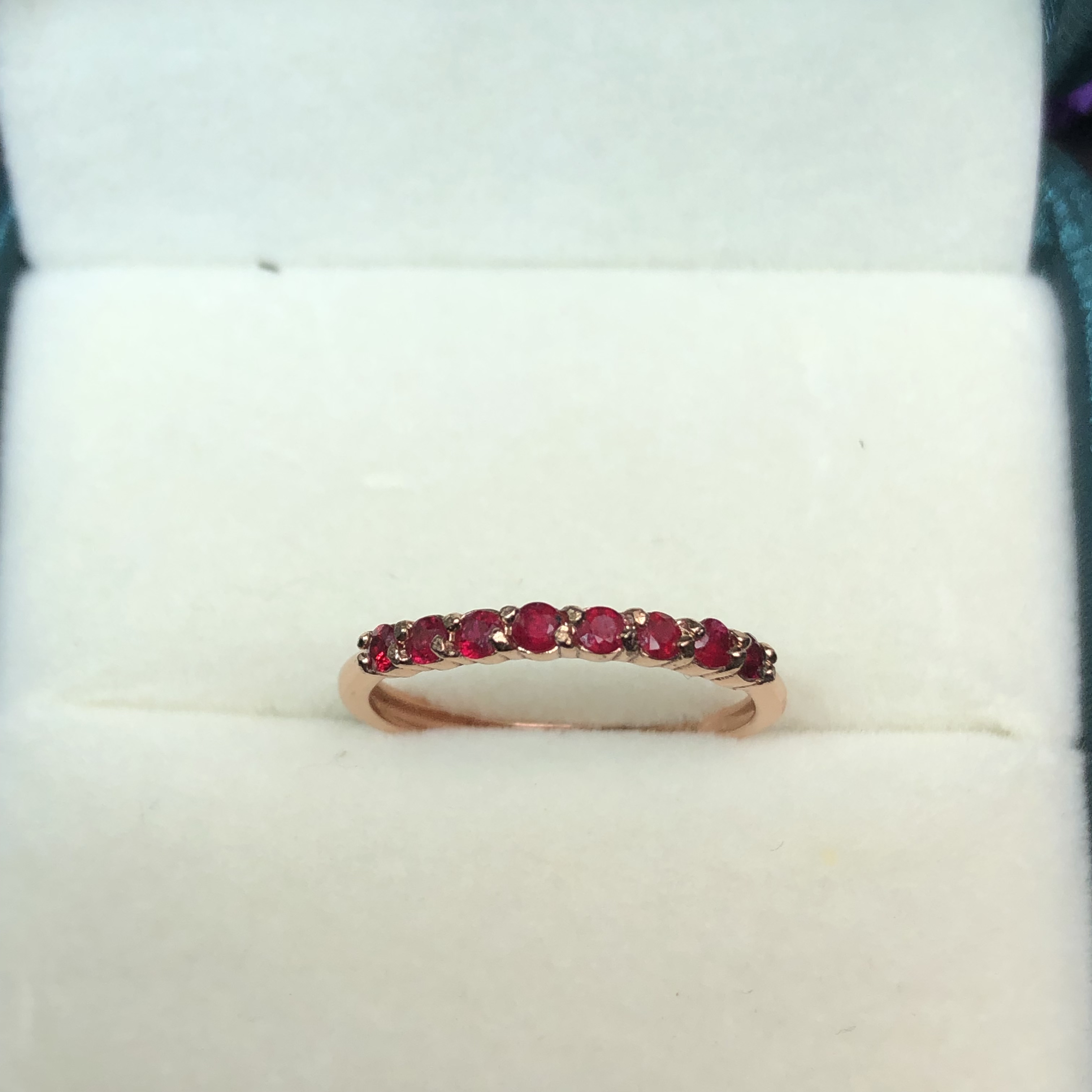 s925银镶嵌天然红宝石戒指时尚简约精致气质百搭女款生日礼物