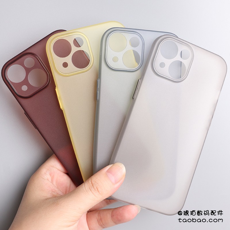 钛原色适用iphone15promax手机壳苹果16pro超薄tpu磨砂透明简约硅胶软壳14plus全包镜头保护套13mini防指纹12