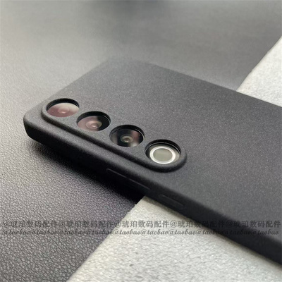 适用魅族21手机壳硅胶软壳21Pro粗磨砂颗粒感不沾指纹全包防滑20Classic简约小众纯色Meizu21Note经典黑色22