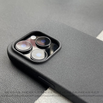 粗磨砂颗粒防指纹简约小众纯色适用iPhone16ProMax手机壳硅胶软壳苹果16e大孔火山口15Plus经典黑色14/13/12