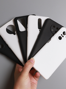 适用红米K30Pro手机壳简约经典黑白色k30S至尊纪念版轻薄K40S硅胶软套K50至尊版K60