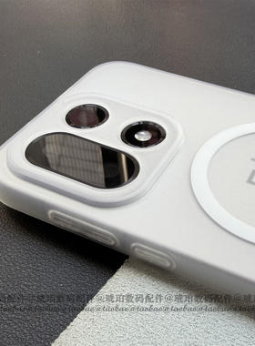 适用一加15手机壳透白色磁吸TPU软壳硅胶1+13t全包按键圆边Ace6T半透明百搭简约轻薄Ace5Pro磨砂防指纹裸机感