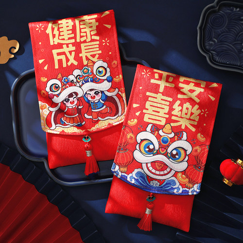手工布艺中式风红包面料柔软丰厚