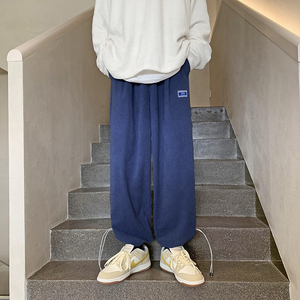秋季抽绳灯芯绒玉米粒做旧束脚运动裤休闲裤 227-2*K257*P50控68图片