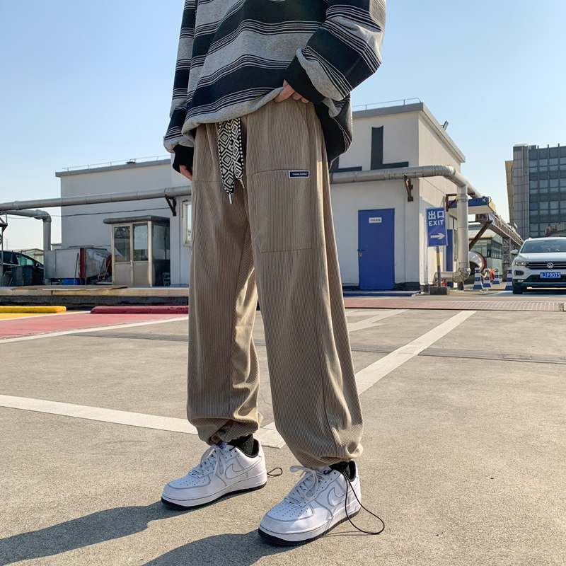 男秋季新款美式裤百搭宽松束脚裤 227-2*C557*P50控68图片