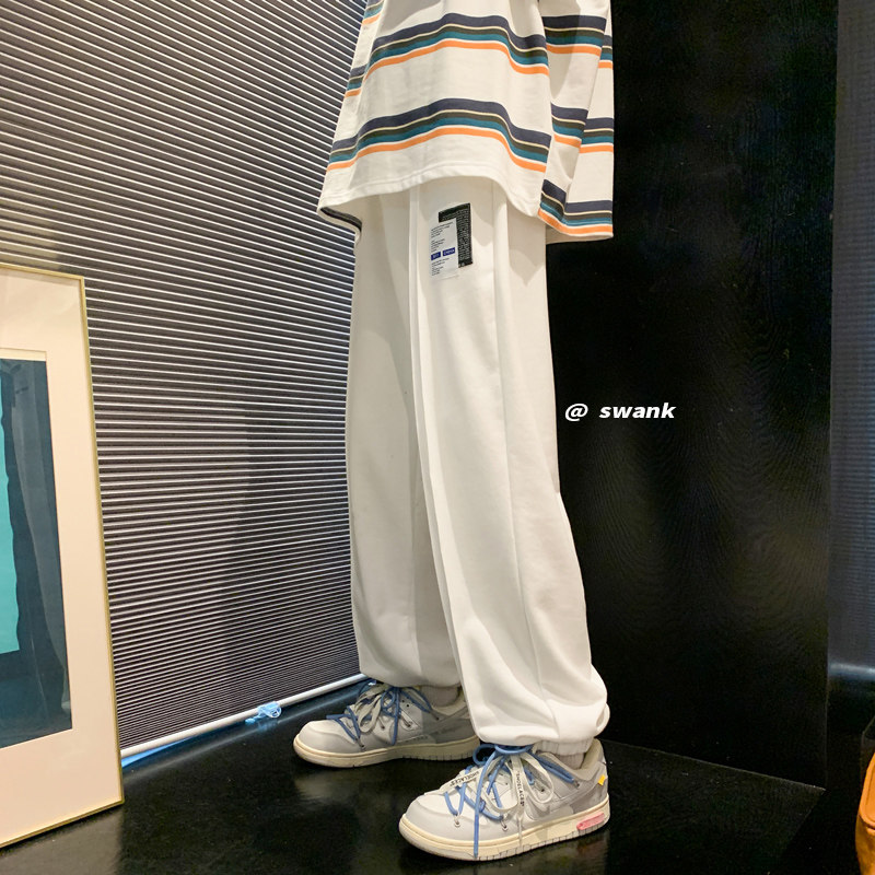 2023春腰果花拼接抽绳棉卫裤男227-2C560*P50控68图片