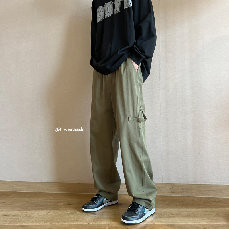 多口袋工装裤欧美高街ins拖地裤男女休闲裤227-2*C523*P50控68,男装休闲裤,星座227-2