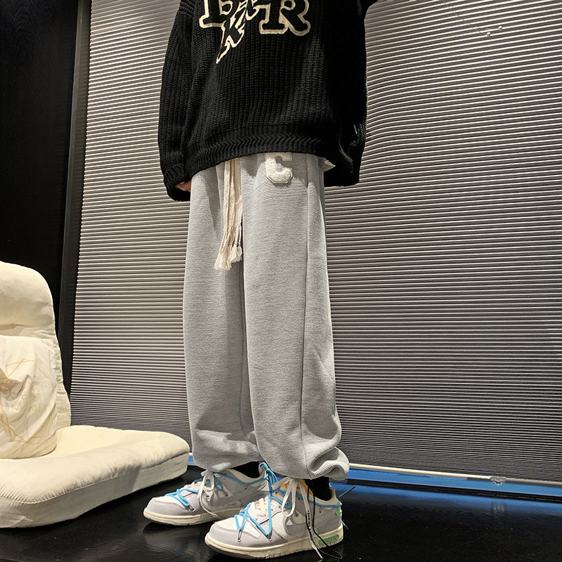 2024秋款休闲裤男日系外景透气刺绣束脚裤227-2*K273*P50控68,男装休闲裤,星座227-2