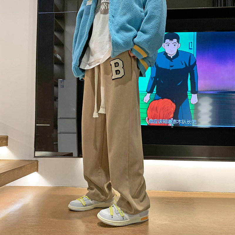冬季手工编织抽绳卫裤男宽松227-2*K263*P50加绒55控78,男装休闲裤,星座227-2