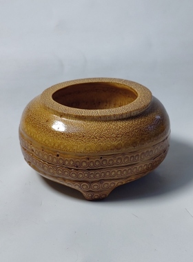精品纯手工制作天然满钉竹根茶道