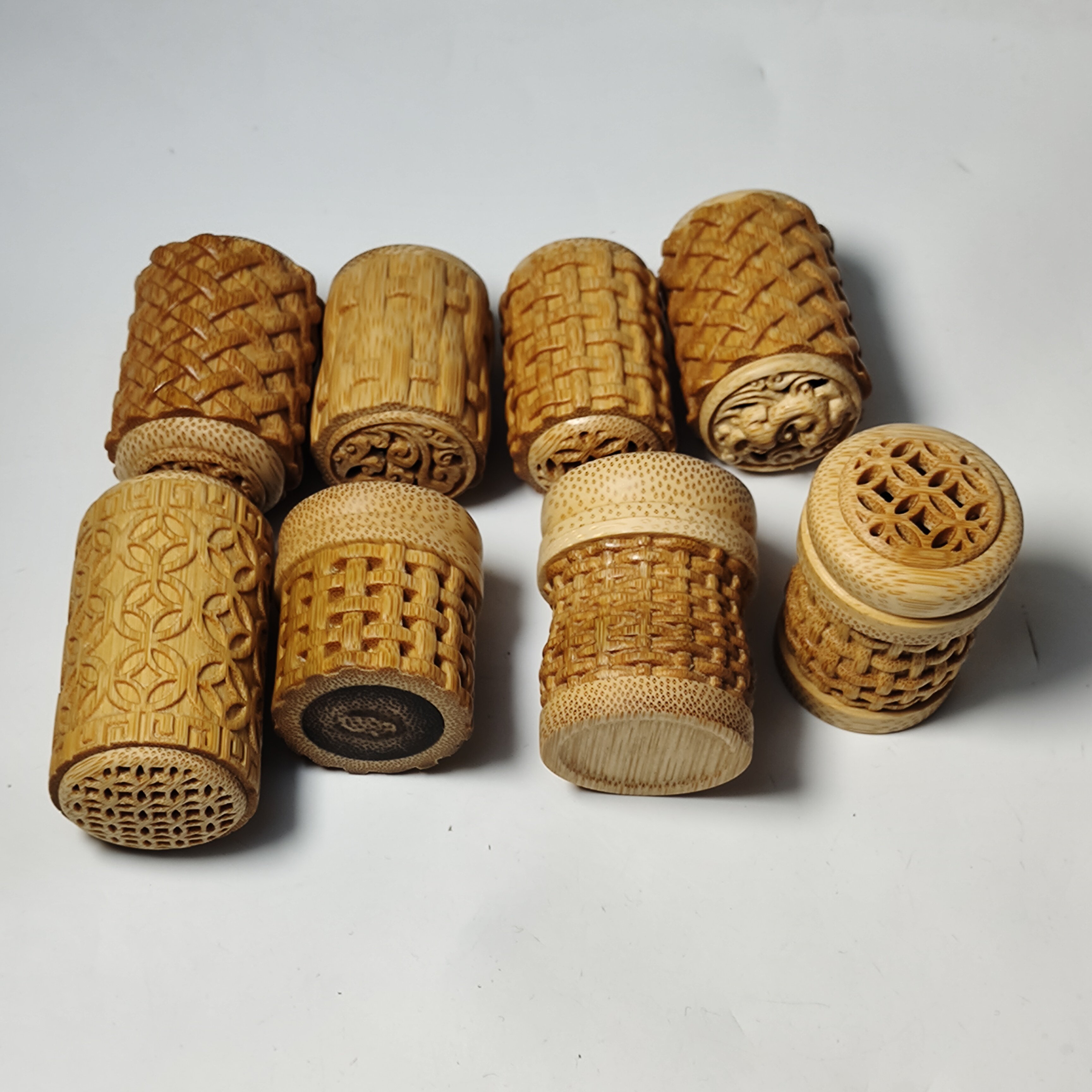 迷你小灯笼玉竹雕饰品香包挂件复古手工香囊竹件礼品摆件精品装饰,特色手工艺,竹编/竹雕,淘宝优惠券,粉丝福利购,淘宝优惠卷