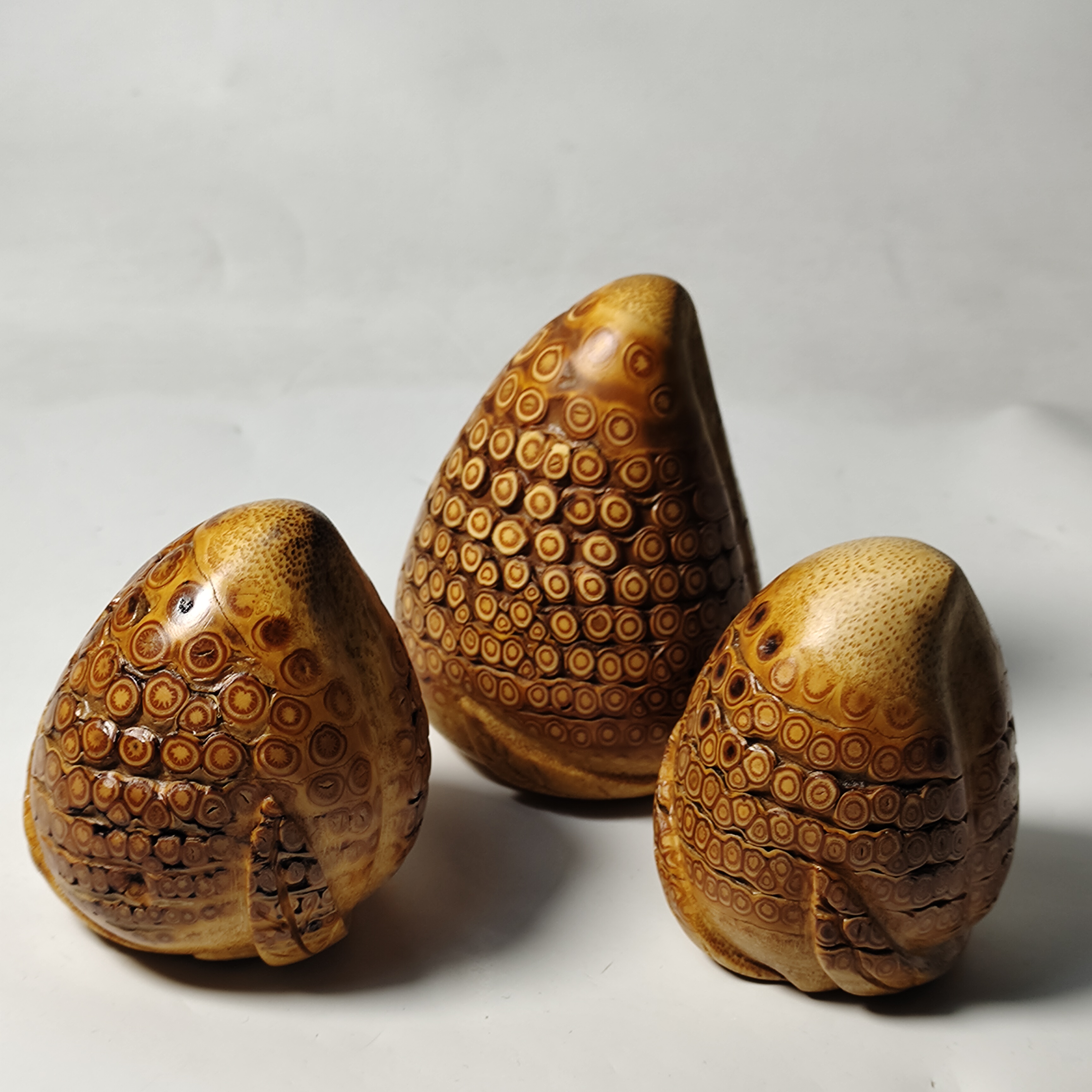 精品竹根雕随行手把件一把抓文玩蟠桃收藏送礼寿桃桃子纯手工