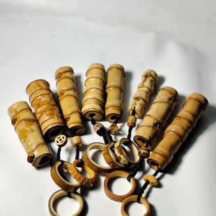 精选原皮龟甲竹龟背竹罗汉竹手工打磨雕刻挂件把件把玩件文玩