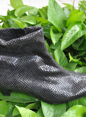 国内现货peter kaiser正品女靴03695/773 OSARA蛇纹中跟短靴 清仓