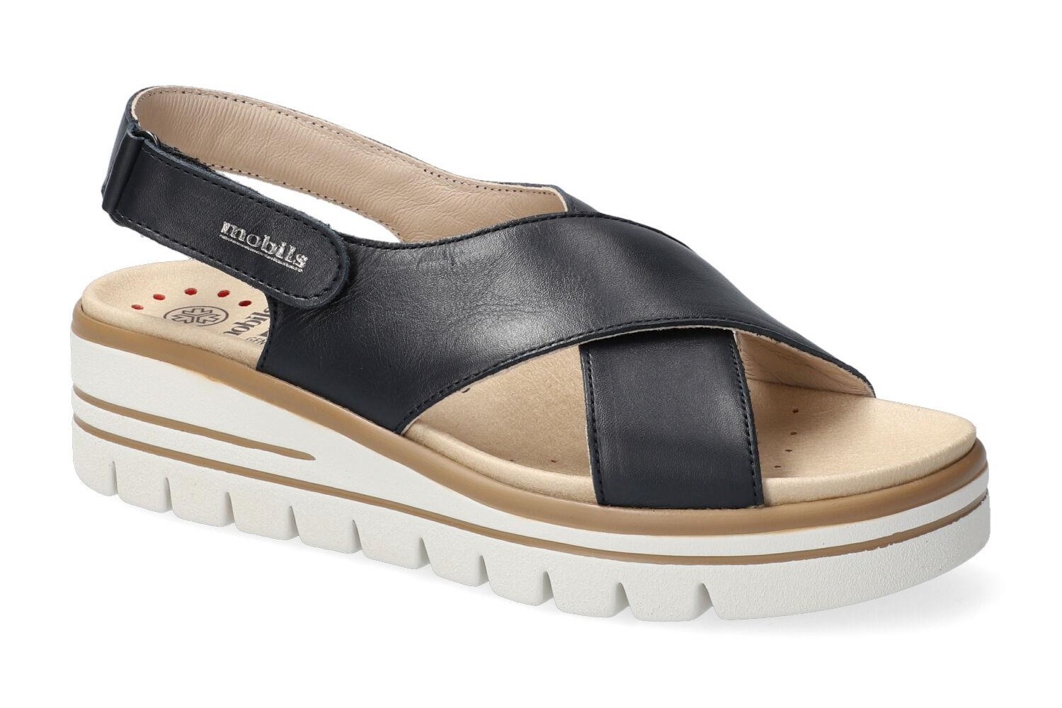 鱼蛋代购mephisto马飞仕图女鞋cordelia松糕底休闲凉鞋2023春夏款