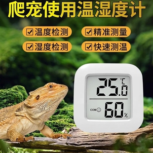 爬宠温湿度计孵化养殖爬虫宠物蛇守宫角蛙龟变色龙磁吸温度计迷你