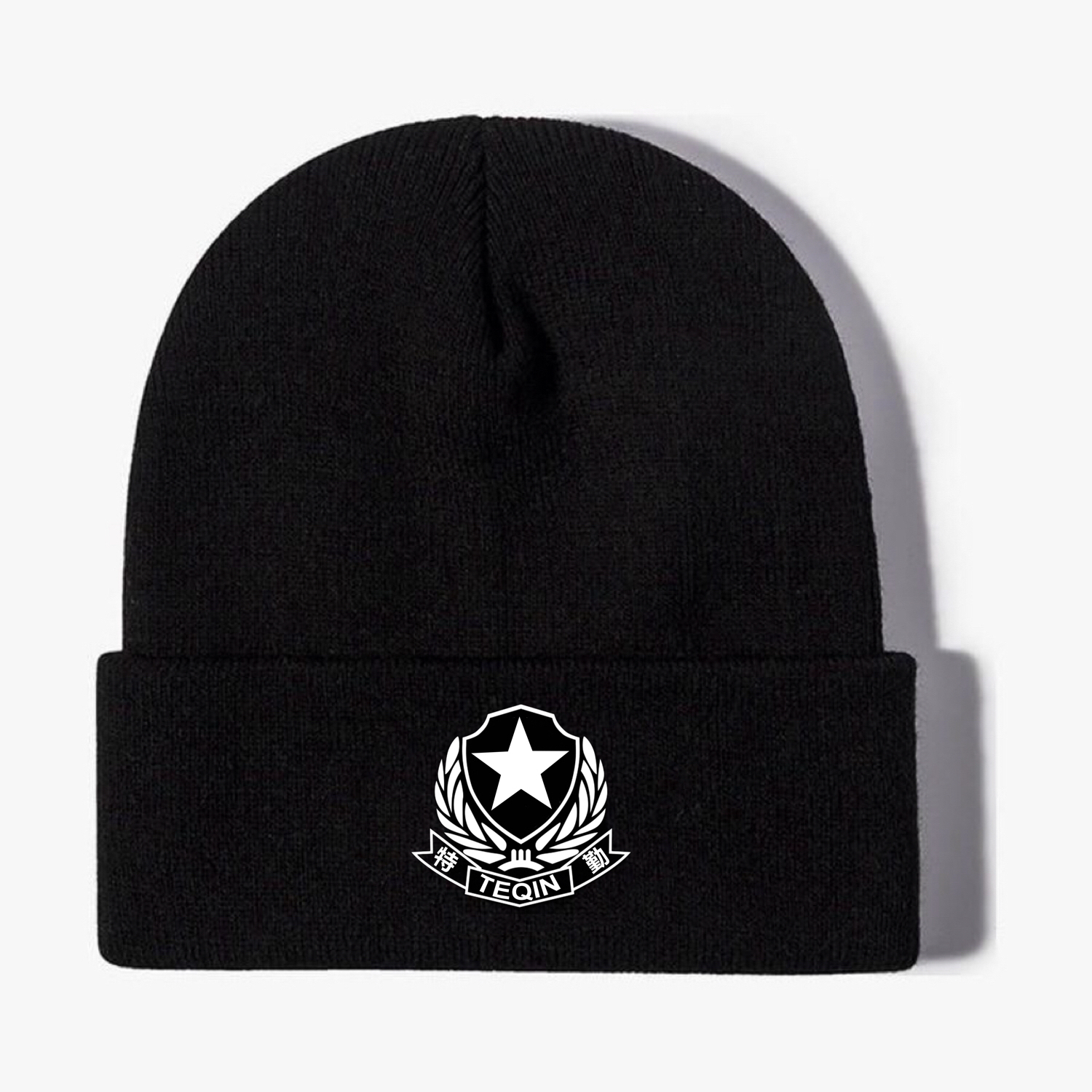 冬季加厚保暖保安巡防特勤执勤安保治安帽子毛线帽男女针织护耳