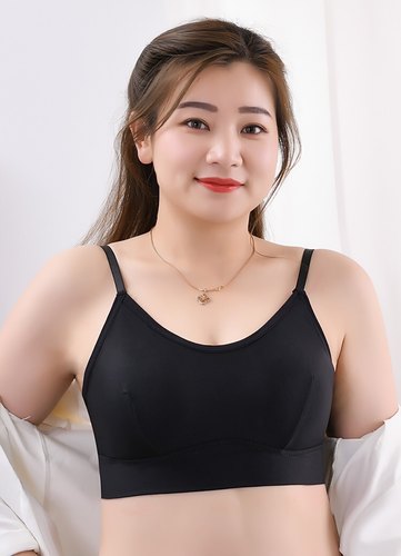 晴茉新品2023夏 大胸免穿内衣 带固定胸垫吊带美背   时尚百搭