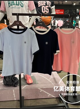 李宁短袖文化衫2026夏季女子运动生活系列舒适宽松时尚T恤AHSWB46