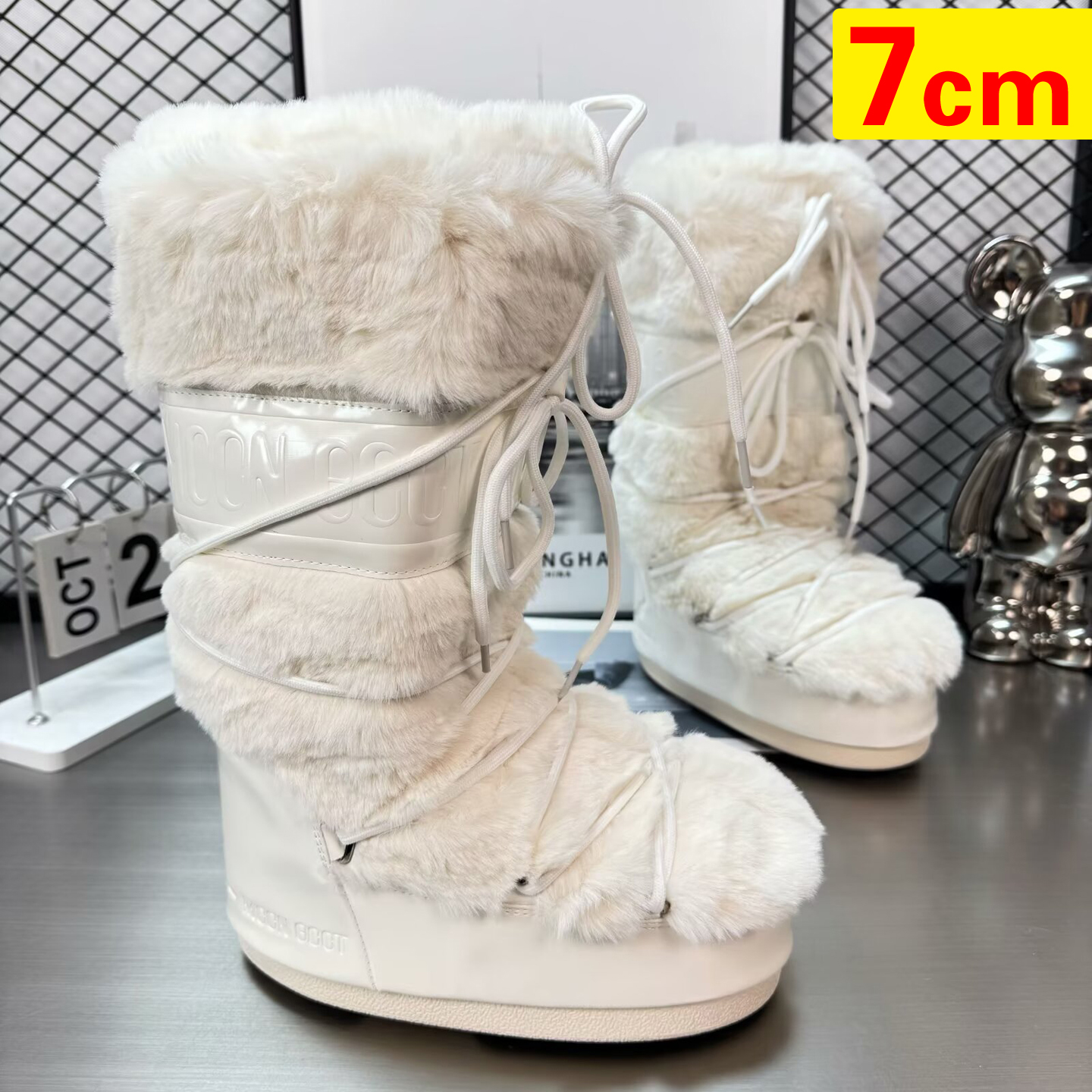 保暖内增高雪地靴女冬季防寒加厚雪地鞋户外高筒滑雪鞋东北毛毛靴