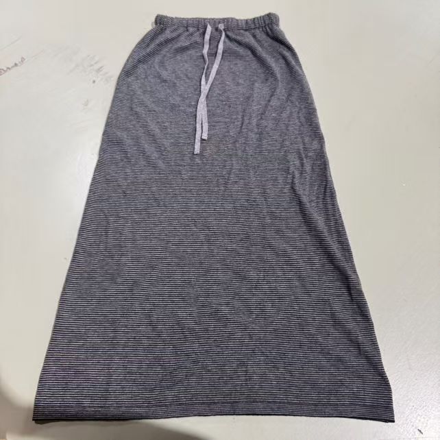 妍西家 Second 2nd25秋冬款欧货时尚百搭条纹松紧腰显瘦半身裙女