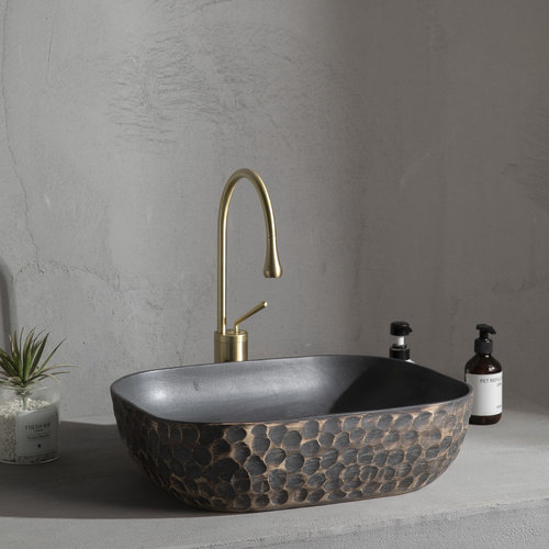 艺术陶瓷台上盆高温烧制