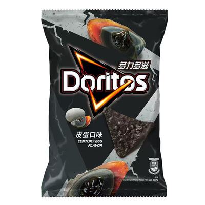 台湾多力多滋香菜皮蛋薯片劲脆