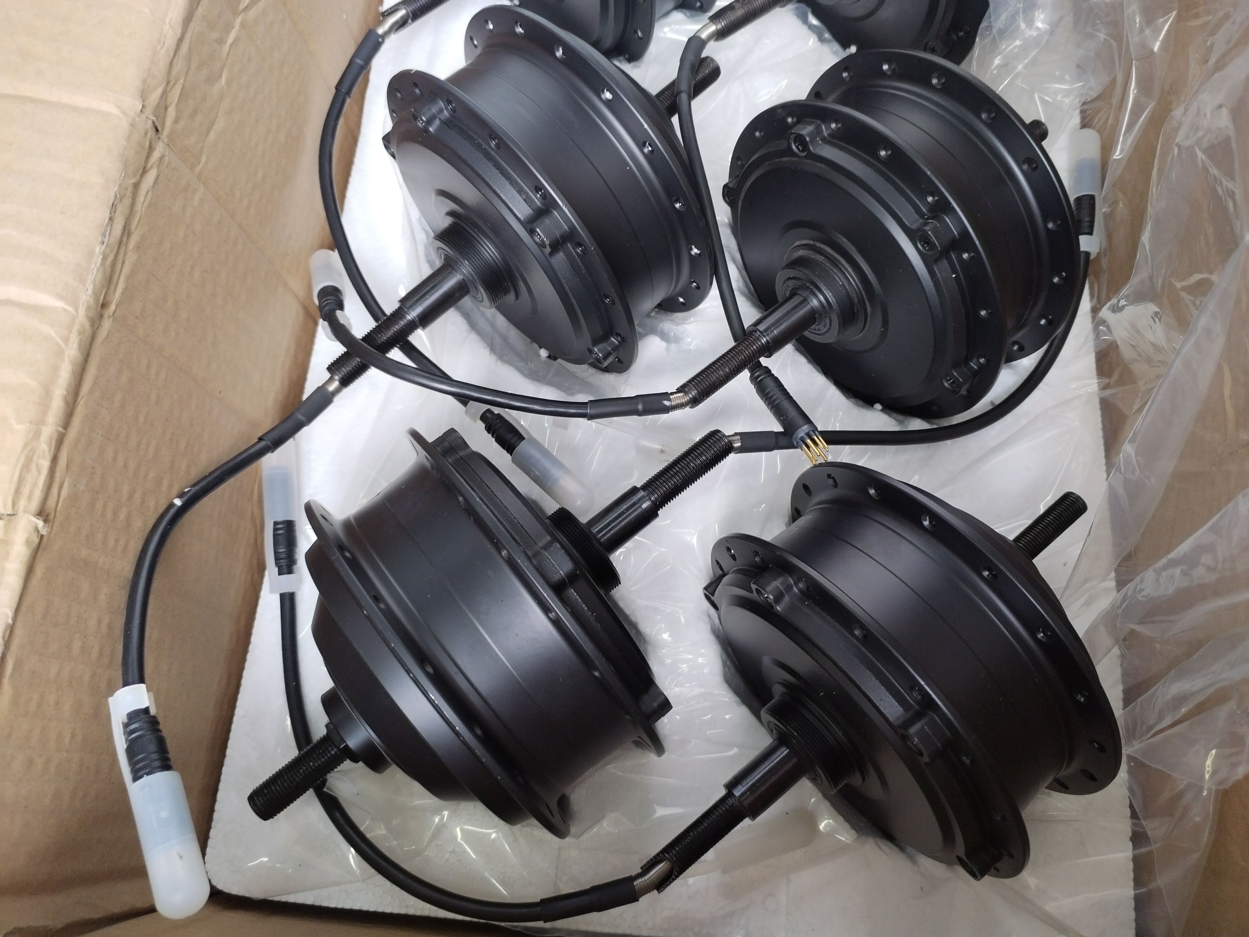 电机山地车后驱碟刹变速350w48v500w无刷有齿高速电机