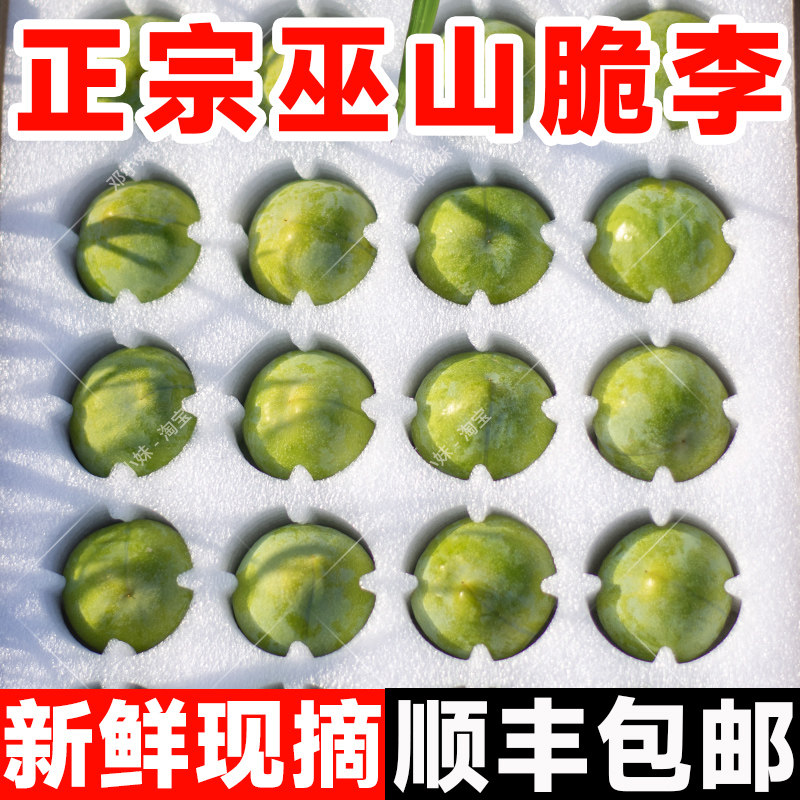 巫山发货空运正宗巫山脆李子新鲜大果现摘脱骨李青脆李纯甜礼盒装