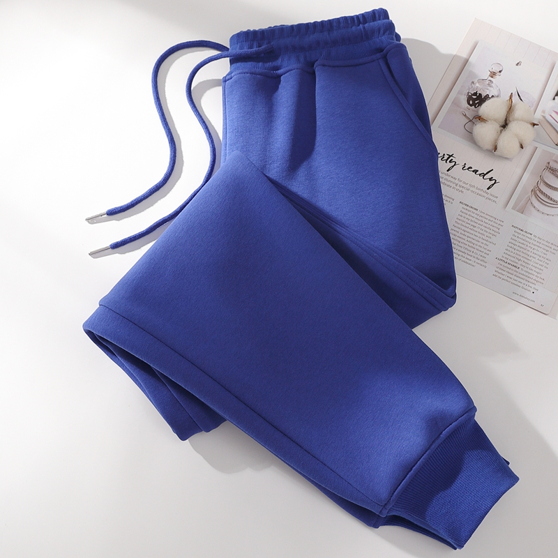 克莱茵蓝卫裤女2025春秋新款薄款加厚运动裤女冬束脚休闲百搭长裤