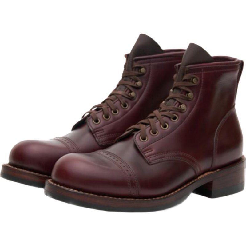 美国正品手工靴julianboots中国限定元年合作赤魂款樱桃红工装靴