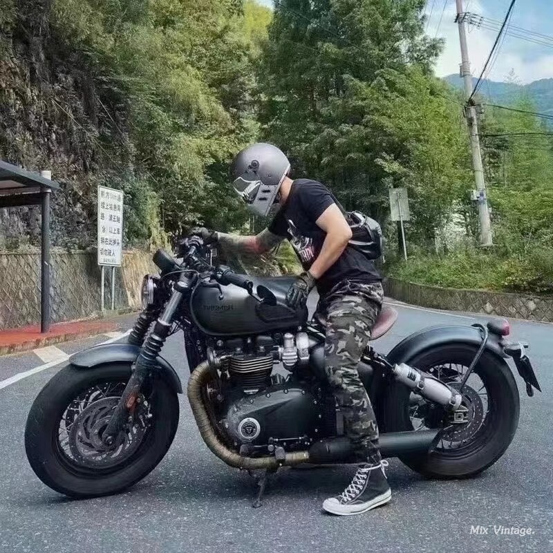 机车哈雷48 1200 ab零博格凯旋bobber摩托车备用油壶铝合金油瓶