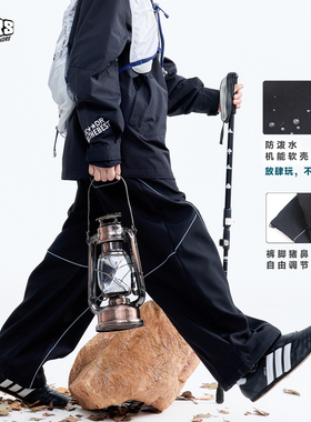 JAC梦想家童装◆25冬城市户外机能防水3M反光男女童软壳加绒长裤