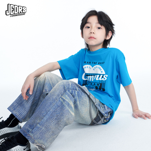 夏季 JAC梦想家童装 Campus Look T恤亲子 联名色男童女童儿童短袖