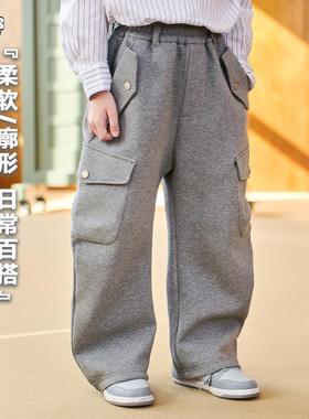 JAC梦想家童装◆25新款神裤~挺阔灰弯刀裤男童卫裤香蕉裤儿童长裤