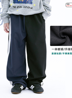 JAC梦想家童装◆城市户外风~软壳裤防雨雪保暖儿童加绒运动长裤