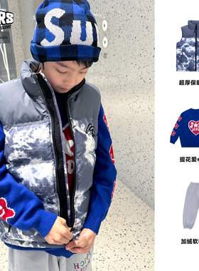 JAC梦想家童装◆25冬男女童户外3M夹棉儿童马甲男女童保暖背心
