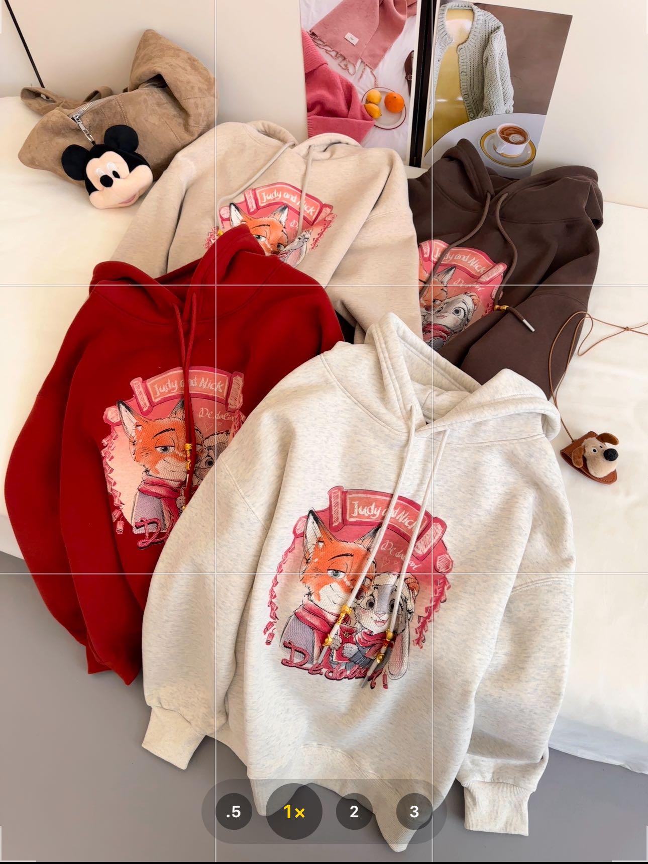 3779朱迪尼克3D打印加绒加厚连帽长袖卫衣女韩版套头宽松卫衣显瘦