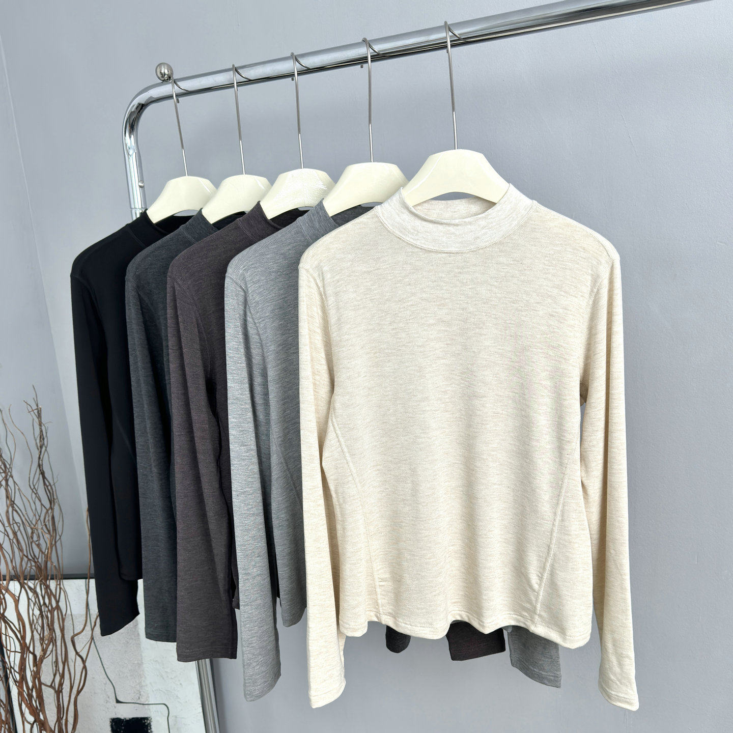 山羊绒半高领打底衫女！高端！2025秋冬新款软糯亲肤保暖百搭上衣