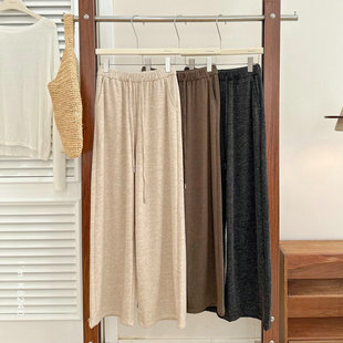 秋冬Bi备的神裤 ！2025高腰宽松显瘦羊绒感阔腿裤休闲裤女糯米裤