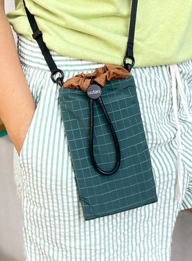 uutao原创手机包斜挎便携小众高级 夹棉防压太阳眼镜收纳袋可挂脖