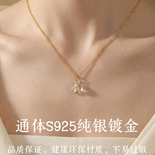 本命年马上转运小马吊坠天然白水晶马儿项链水晶珠宝玛瑙项链女款