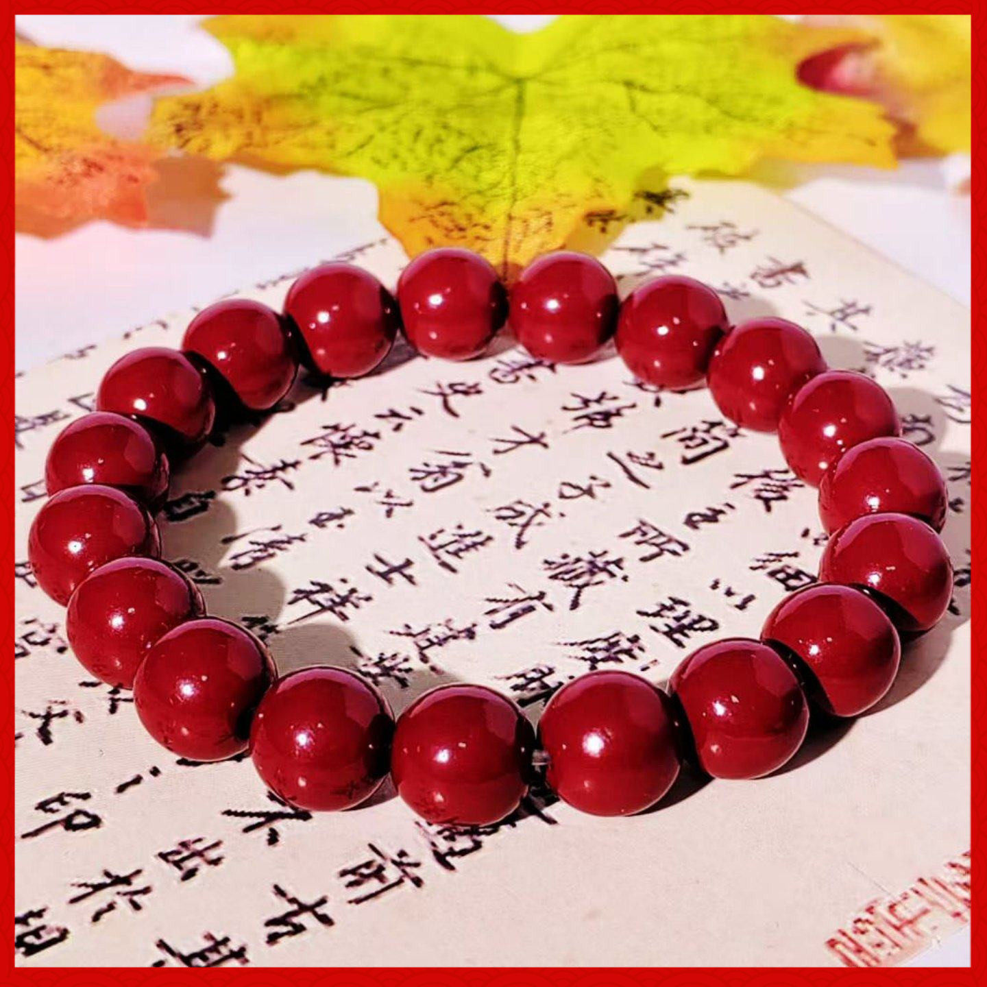 天然原矿朱砂手串紫金砂手链本命年含量男女闺蜜送妈妈单圈手链