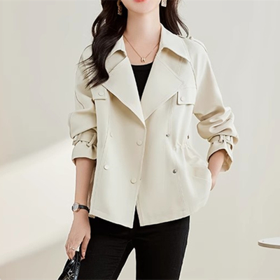短款风衣女款2025新款爆款春秋