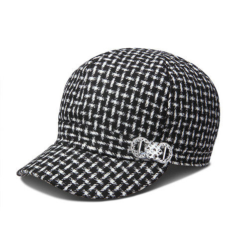 妈妈遮阳双层八角时装布帽子