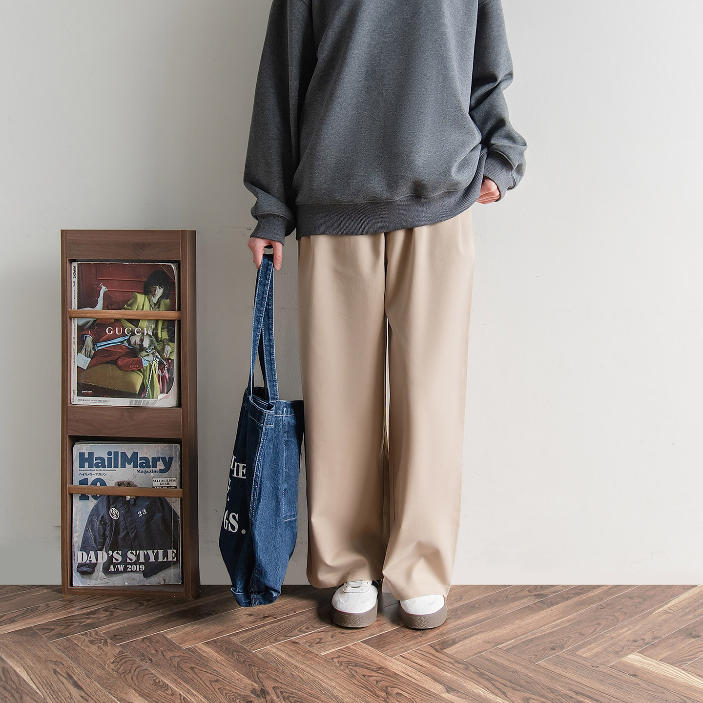 苏打汽水工作室2026新款莱赛尔天丝宽松复古中性情侣休闲阔腿长裤,女装/女士精品,休闲裤,淘宝优惠券,粉丝福利购,淘宝优惠卷