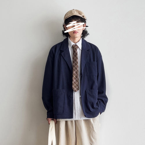 华夫格小西装西服外套休闲百搭