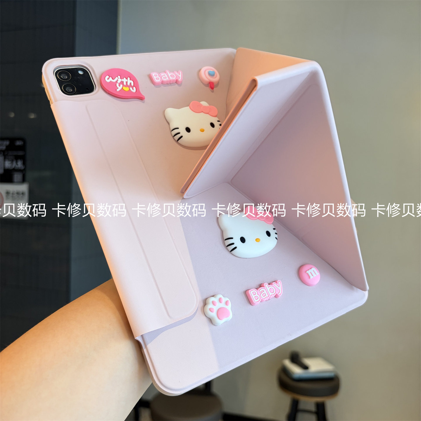 一体3+Y折叠带搭扣适用OPPO平板Pad4Pro保护套13.2可爱oppoPad6/air5/立体12.1寸11.61寸pad2/3硅胶壳Mini8.8