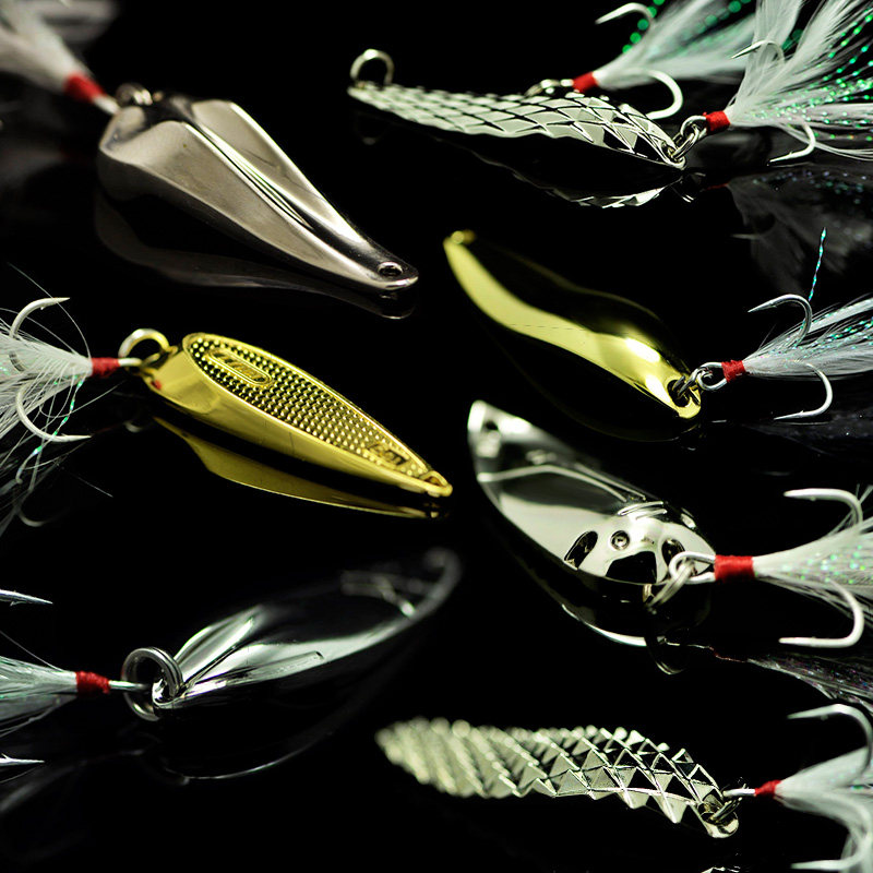 小林路亚饵 羽毛勺型亮片 钻石双曲面菠萝铁板翘嘴鲈鱼鳜鱼桂鱼饵,户外/登山/野营/旅行用品,路亚饵,淘宝优惠券,粉丝福利购,淘宝优惠卷